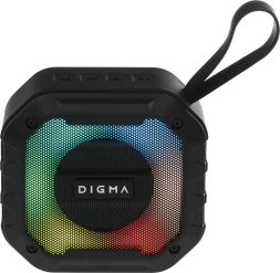 Колонка порт. Digma D-PS1501 черный 10W 1.0 BT 10м 1500mAh (DPS1501)