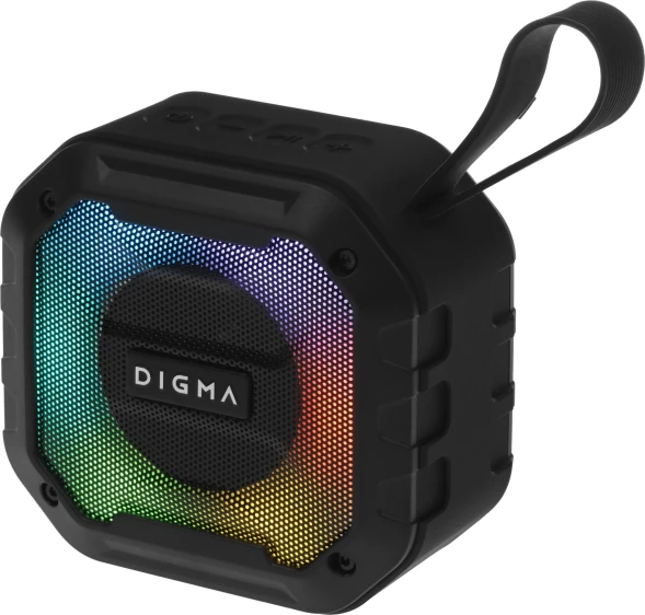 Колонка порт. Digma D-PS1501 черный 10W 1.0 BT 10м 1500mAh (DPS1501)