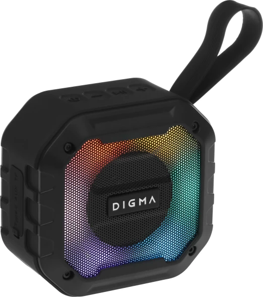 Колонка порт. Digma D-PS1501 черный 10W 1.0 BT 10м 1500mAh (DPS1501)