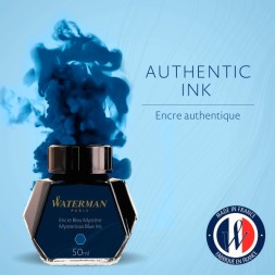 Флакон с чернилами Waterman (CWS0110790) Mysterious Blue чернила 50мл для ручек перьевых