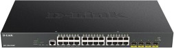 Коммутатор D-Link DGS-1250-28XMP/A1A (L2) 24x1Гбит/с 4SFP+ 24PoE 370W управляемый
