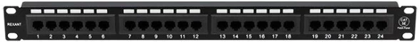 Патч-панель Rexant 04-0021 19&amp;quot; 1U 24xRJ45 кат.5E UTP