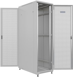 Шкаф серверный NTSS Премиум (NTSS-R22U60100PD/PD) напольный 22U 600x1000мм пер.дв.перфор. задн.дв.перфор. 900кг серый 910мм 56кг 1102мм IP20 сталь