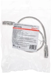 Патч-корд Rexant 02-0110-05 F/UTP RJ-45 вил.-вилка RJ-45 кат.5E 0.5м серый LSZH