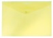 Конверт на кнопке Бюрократ -PK803TYEL A4 пластик 0.15мм желтый