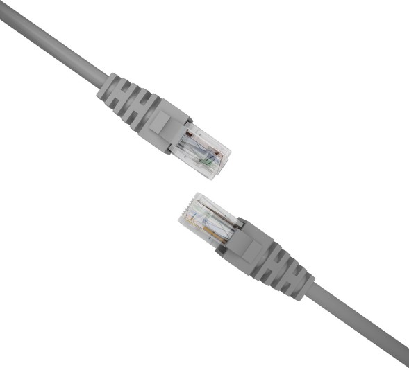 Патч-корд NTSS NTSS-PC-UTP-RJ45-5e-0.3-LSZH-GY UTP RJ-45 вил.-вилка RJ-45 кат.5E 0.3м серый LSZH 26AWG
