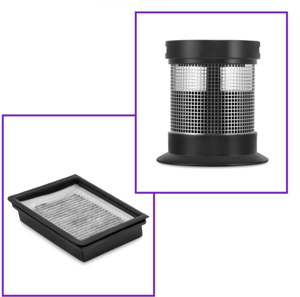 Пылесос моющий Kitfort КТ-5176 200Вт черный/фиолетовый