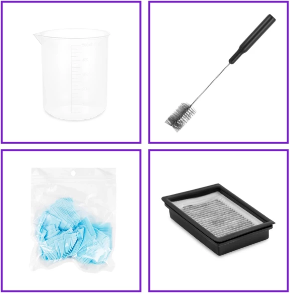 Пылесос моющий Kitfort КТ-5176 200Вт черный/фиолетовый