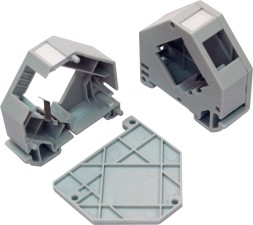 Бокс Lanmaster LAN-DRF-10K/BX-GY дл.60.5мм шир.62.5мм серый