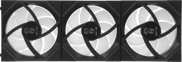 Вентилятор для корпуса Lian-Li Uni Fan SL-INF Wireless 120 ARGB 120х124.5x28 черный 4-pin 29.2дБ (упак.:3шт) (G99.12SLIN1W3B.R0) Ret