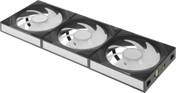Вентилятор для корпуса Lian-Li Uni Fan SL-INF Wireless 120 ARGB 120х124.5x28 черный 4-pin 29.2дБ (упак.:3шт) (G99.12SLIN1W3B.R0) Ret