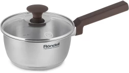 Ковш Rondell Coffee Bean RDS-1643 1.3л. d=16см (с крышкой) стальной