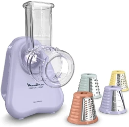 Универсальная резка Moulinex DK8546E0 150Вт (нарезка до 5мм) лиловый/белый
