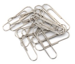 Скрепки Silwerhof 194041 никель 28мм (упак.:100шт) картонная коробка