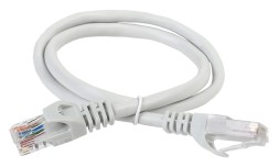 Патч-корд ITK PC01-C5EU-3M UTP RJ-45 вил.-вилка RJ-45 кат.5E 3м серый ПВХ (уп.:1шт)