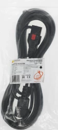 Шнур питания Lanmaster LAN-PP13L/14-5.0-BK C13-С14 проводник.:3x0.75мм2 5м 220В 10А черный