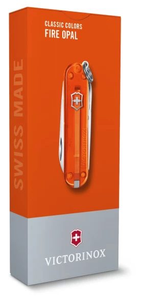 Нож перочинный Victorinox Classic SD Fire Opal (0.6223.T82G) 58мм 7функц. подар.коробка