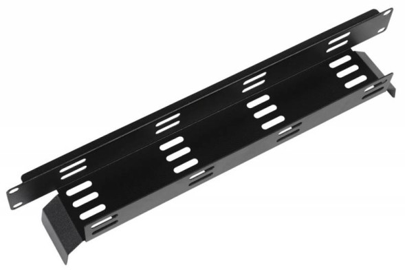 Кабельный органайзер Горизонтальный ЦМО ГКО-Л-1-9005 односторонний пластиковый канал 2U шир.:19&amp;quot; глуб.:67.6мм