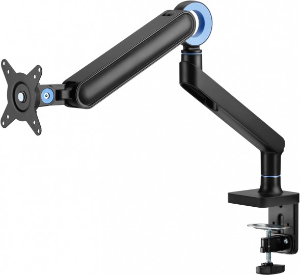 Кронштейн для мониторов Ultramounts UM719B черный 17&amp;quot;-35&amp;quot; макс.10.5кг крепление к столешнице поворот и наклон