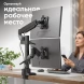 Кронштейн для мониторов Onkron G140 черный 13&amp;quot;-32&amp;quot; макс.16кг настольный поворот и наклон верт.перемещ.