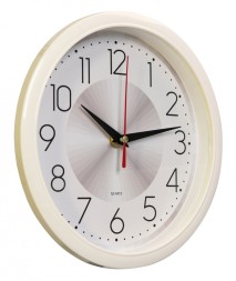 Часы настенные аналоговые Бюрократ WallC-R69P D22см белый (WALLC-R69P22/WHITE)