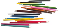Карандаши цв. Silwerhof Eco 2.65мм шестигран. дерево ассорти 24цв. коробка/европод.