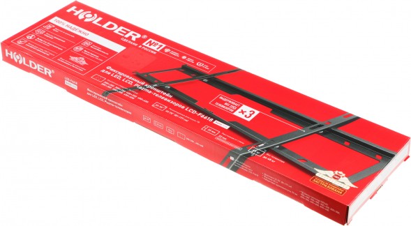 Кронштейн для телевизора Holder F6618-B черный 32&amp;quot;-70&amp;quot; макс.45кг настенный фиксированный