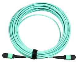 Каб.сборка Lanmaster LAN-12M-12M/OM3B-5.0 12x50/125 OM3 MPO-MPO полярность B 5м LSZH аквамарин