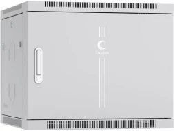 Шкаф коммутационный Cabeus (SH-05F-9U60/60M) настенный 9U 600x600мм пер.дв.металл 60кг серый 540мм 22.5кг 501мм IP20 сталь