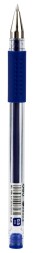 Ручка гелев. Deli Daily E6600SBlue прозрачный d=0.5мм син. черн. резин. манжета