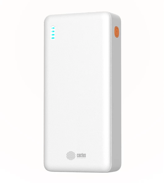 Мобильный аккумулятор Cactus CS-PBFSEA-20000 20000mAh 22.5W 4.5A USB-A/2xUSB-C белый