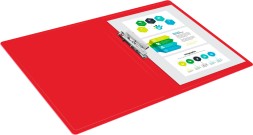 Папка метал.зажим Buro -ECB04CRED A4 пластик 0.5мм красный