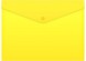 Конверт на кнопке Бюрократ -PK803ANYEL A4 непрозрачный пластик 0.18мм желтый