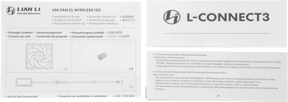 Вентилятор для корпуса Lian-Li Uni Fan CL Wireless 120 ARGB 124х120x28 черный 4-pin 29.8дБ (G99.12CL1W1B.R0) Ret