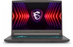 Ноутбук MSI Thin 15 B12VE-1294XRU Core i5 12450H 16Gb SSD512Gb NVIDIA GeForce RTX4050 6Gb 15.6&amp;quot; IPS FHD (1920x1080) Free DOS grey WiFi BT Cam (9S7-16R831-1294)
