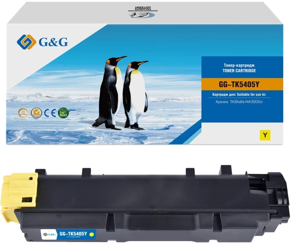Картридж лазерный G&amp;amp;G GG-TK5405Y TK-5405 Y желтый (10000стр.) для Kyocera TASKalfa MA3500ci