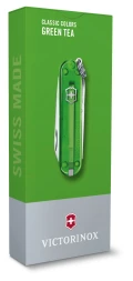 Нож перочинный Victorinox Classic SD Green Tea (0.6223.T41G) 58мм 7функц. подар.коробка