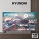 Телевизор LED Hyundai 65&amp;quot; H-LED65BU7012 YaOS Frameless черный 4K Ultra HD 60Hz DVB-T DVB-T2 DVB-C DVB-S DVB-S2 USB WiFi Smart TV