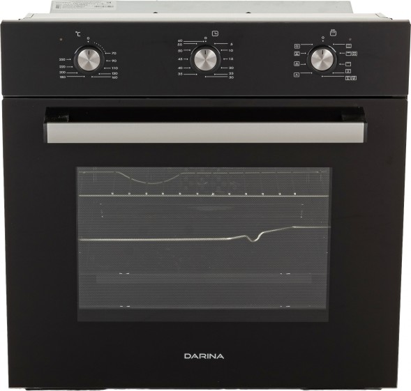 Духовой шкаф Электрический Darina 1V5 BDE 111 705 B черный/стекло черное