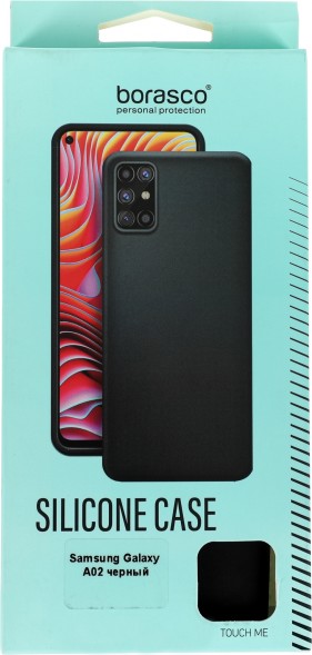Чехол (клип-кейс) BoraSCO для Samsung Galaxy A02 черный (39906)