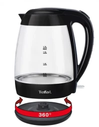 Чайник электрический Tefal KO450832 (8010000465) 1.7л. черный корпус: стекло/пластик (8010001400)