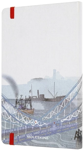 Блокнот Moleskine LIMITED EDITION I AM LONDON LEQP060IAMLO Large 130х210мм 240стр. слоновая кость страницы линейка твердая обложка белый