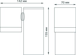 Светильник садово-парк. Gauss GD151 35Вт ламп.:1шт черный