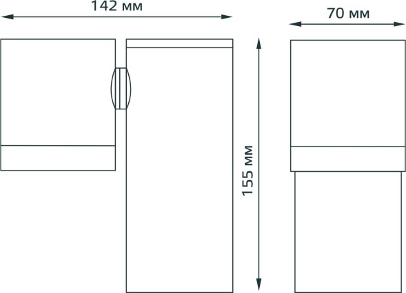 Светильник садово-парк. Gauss GD151 35Вт ламп.:1шт черный