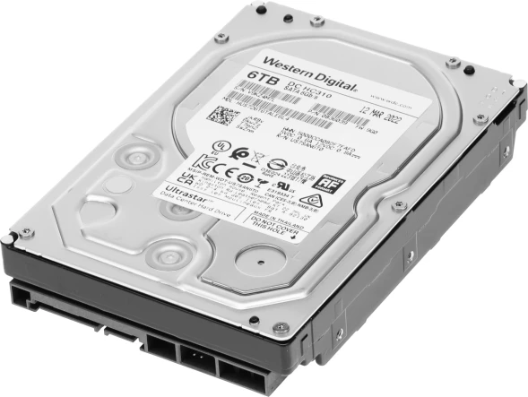 Жесткий диск WD SATA-III 6Tb 0B36039 HUS726T6TALE6L4 Server Ultrastar DC HC310 (7200rpm) 256Mb 3.5&amp;quot;