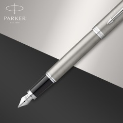 Набор ручек Parker IM Core FK221 (2183058) Stainless Steel CT M сталь нержавеющая подар.кор. ручка перьевая, ручка шариковая