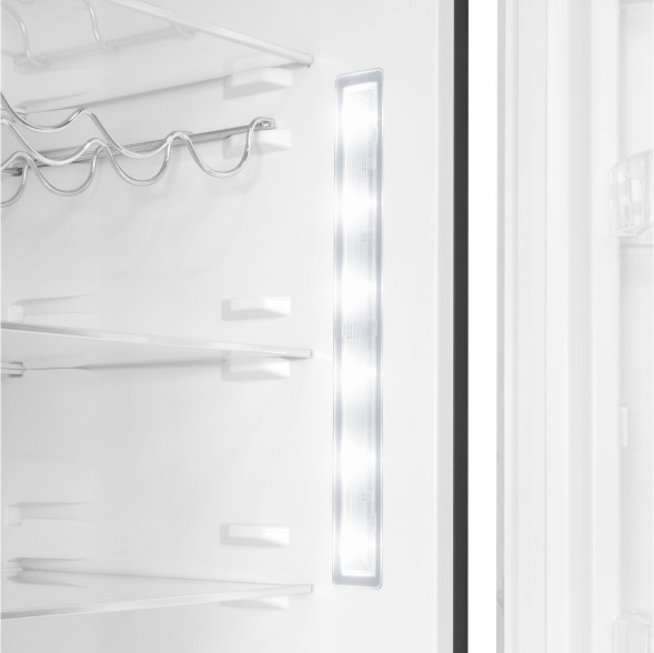 Холодильник Maunfeld MFF200NFSBE 2-хкамерн. черная сталь