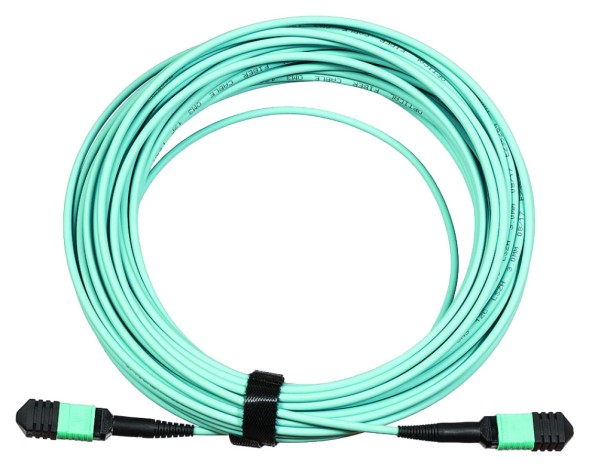 Каб.сборка Lanmaster LAN-12M-12M/OM3B-10 12x50/125 OM3 MPO-MPO полярность B 10м LSZH аквамарин