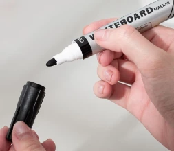 Маркер для досок Deli EU017-BL Everyu круг. пулевидный пиш. наконечник 1.5мм заправляемый синий