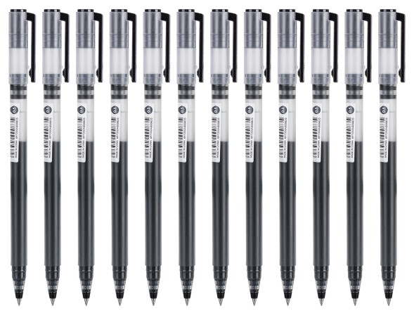 Ручка гелев. Deli Daily Max EG16-BK черн/прозрачный d=0.5мм черн. черн.